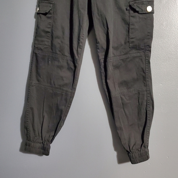 Justice Black Cargo Jogger Pants Girls Size 8 - Picture 3 of 7